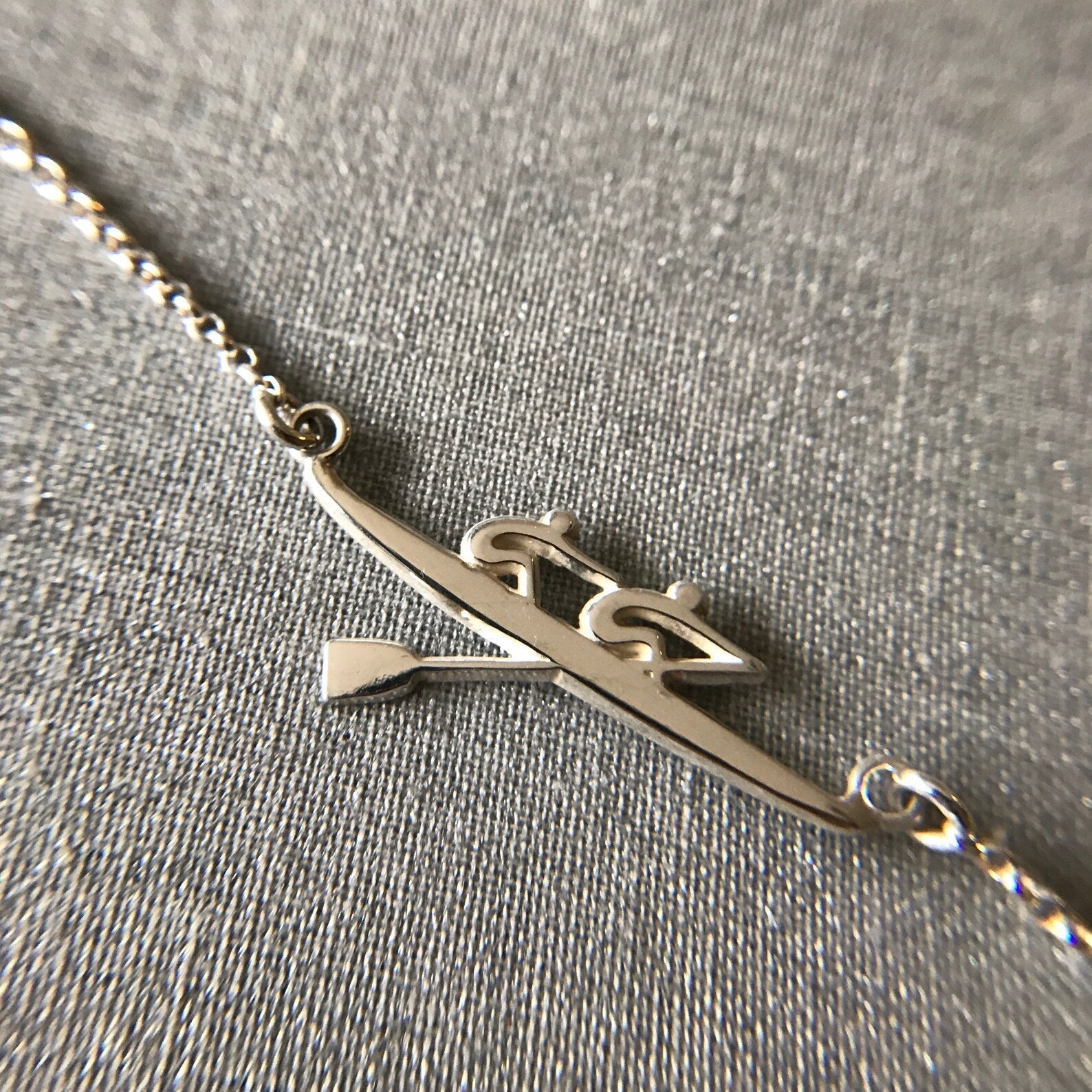 Rowing jewelry for team Single scul rowing necklace Charm pendant Rowing gifts for newest men Birthday gifts for boyfriend Athlete gifts