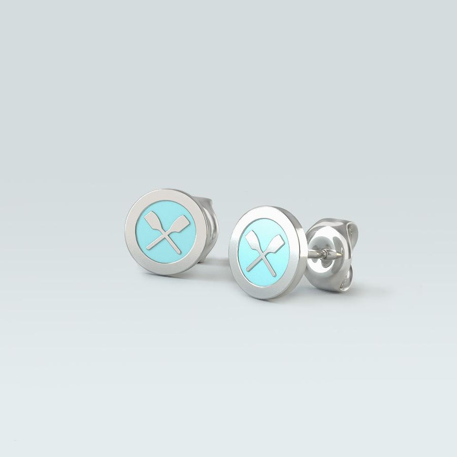 Rowing Rolo Earrings - Strokeside Designs Rowing jewelry- Rowing Gifts Ideas- Rowing Coach Gifts