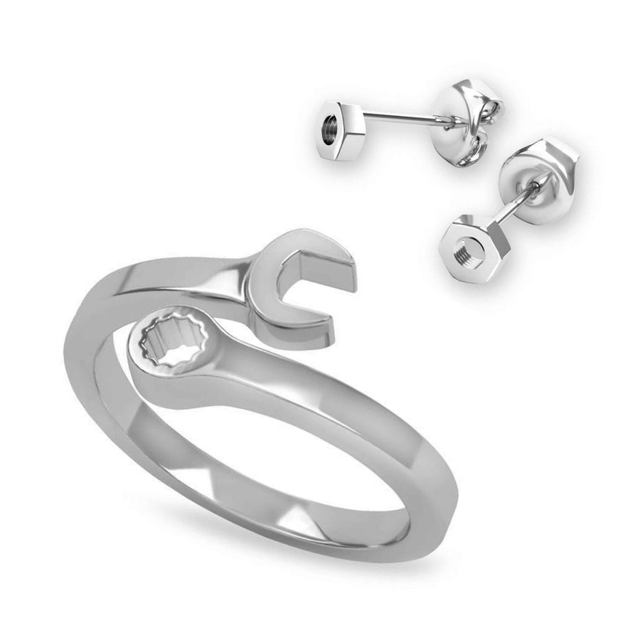 Wrench  Ring & Earrings